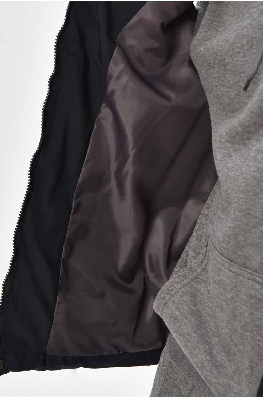 Жилетка мужская демисезонная тёмно-синего цвета b-1 208555