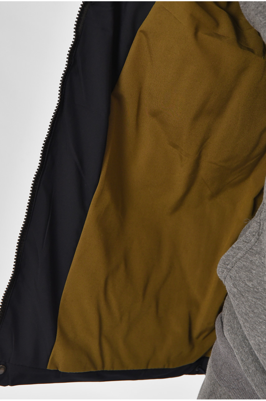 Жилетка мужская демисезонная тёмно-синего цвета b-1 208556