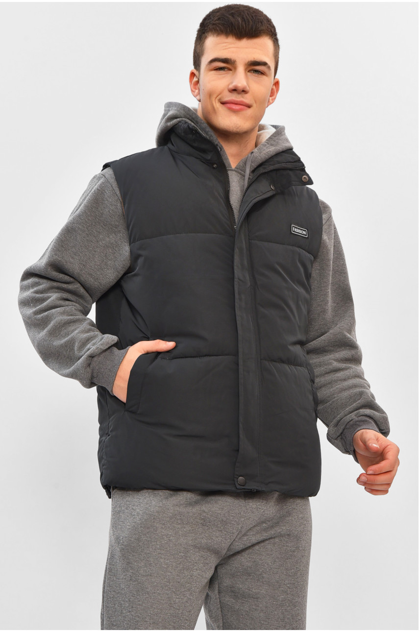 Жилетка мужская демисезонная синего цвета b-1 208557