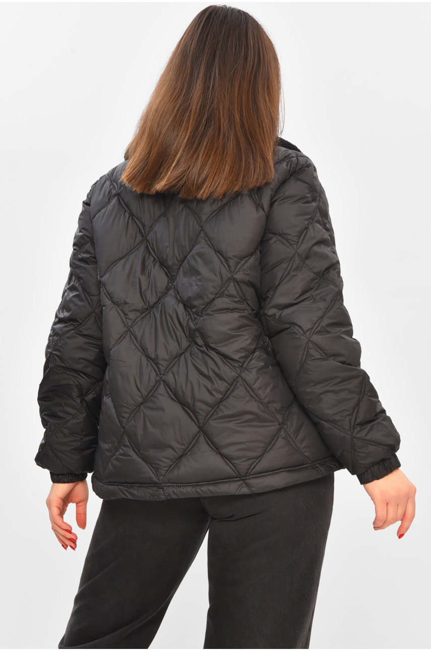 Куртка женская демисезонная черного цвета 811 208558