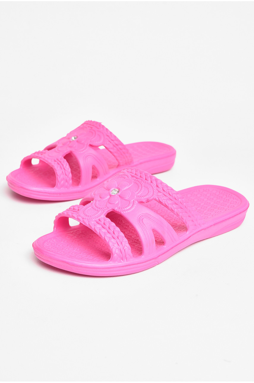 Шлепанцы пена женские розового цвета 208560