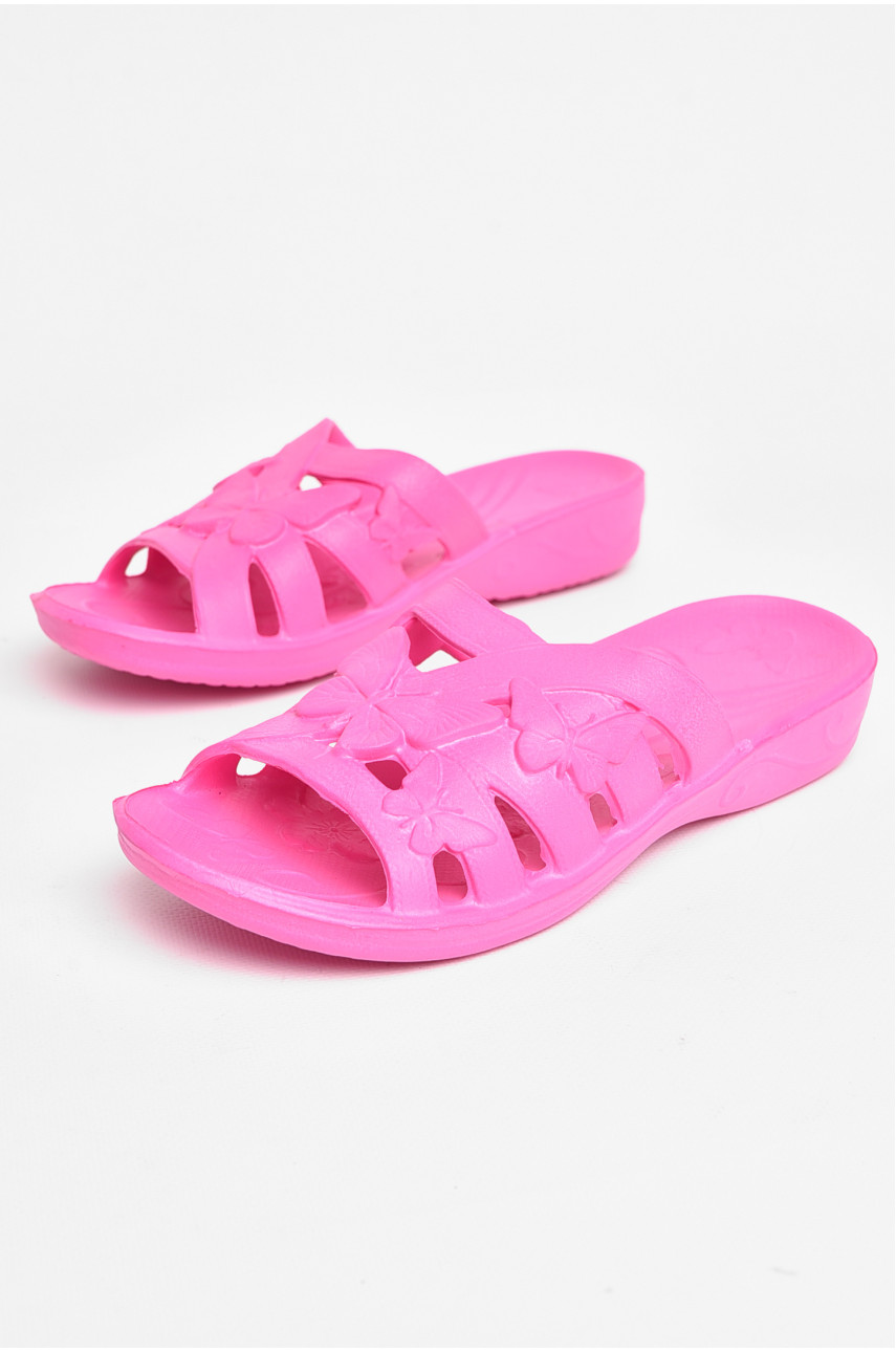 Шлепанцы пена женские розового цвета 208563