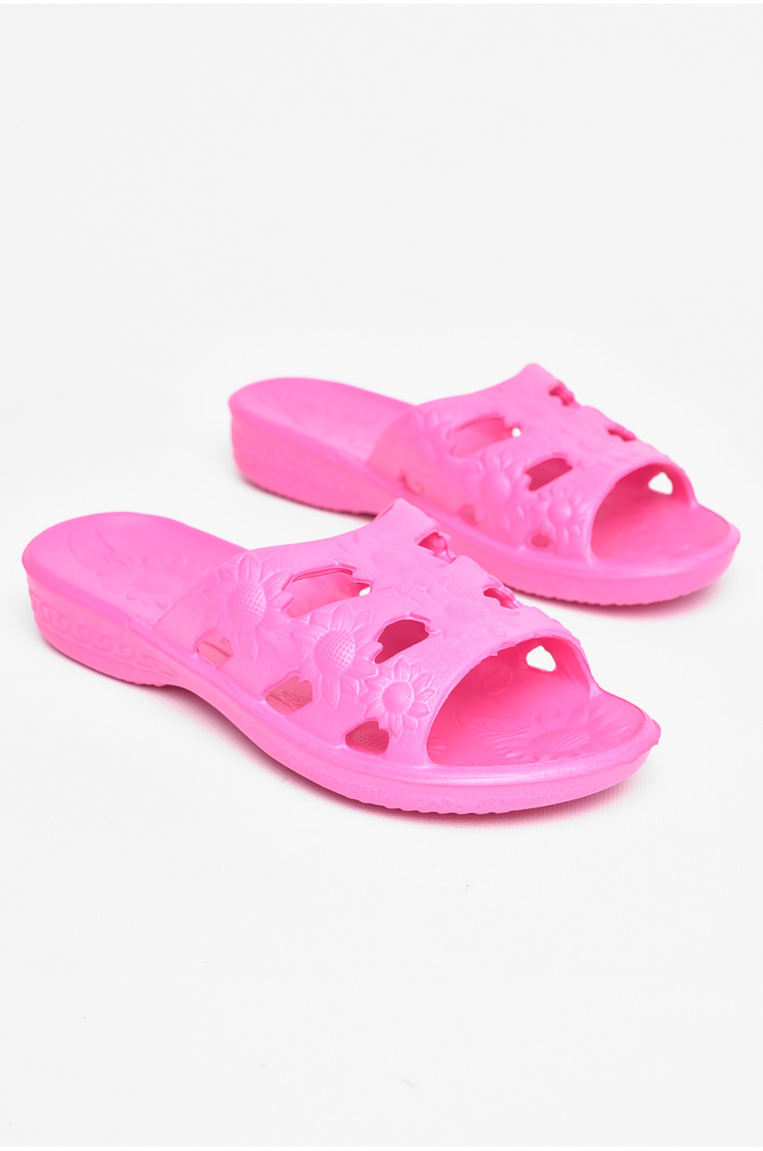 Шлепанцы пена женские розового цвета 208564