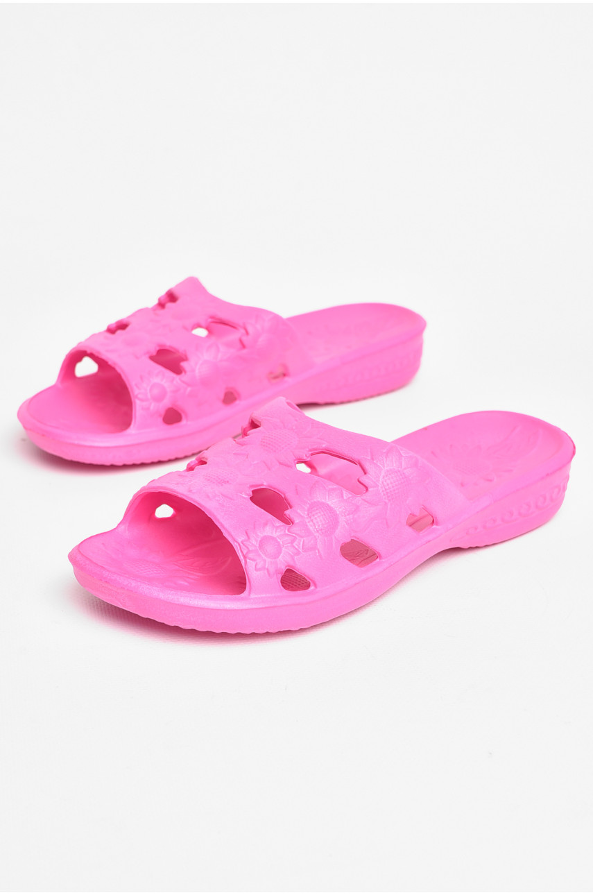 Шлепанцы пена женские розового цвета 208564