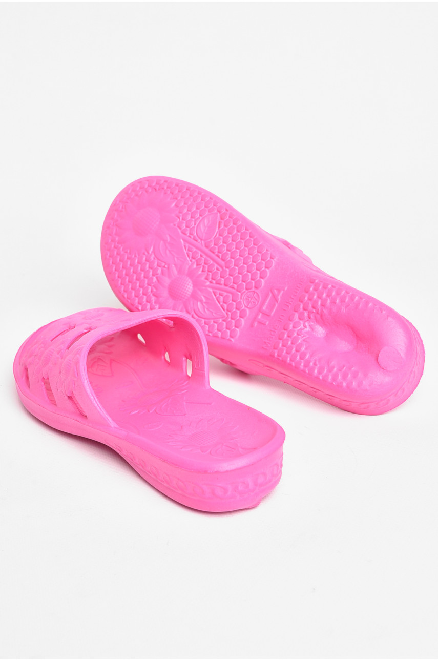 Шлепанцы пена женские розового цвета 208564