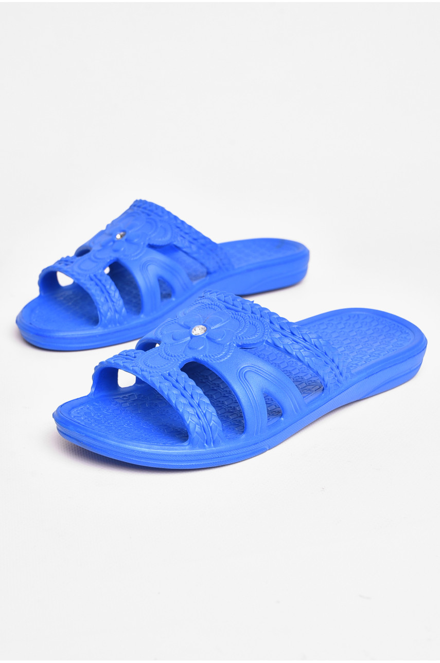 Шлепанцы пена женские синего цвета 208566
