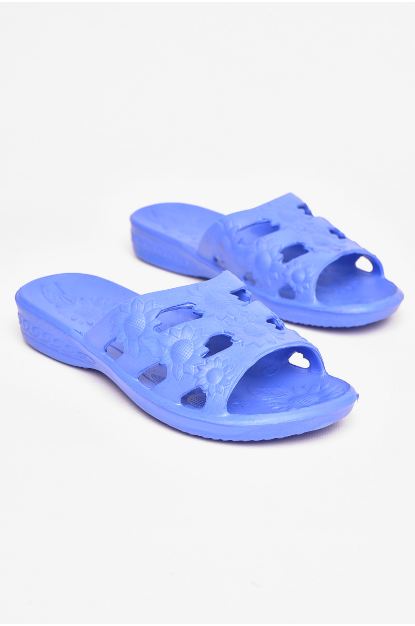 Шлепанцы пена женские синего цвета 208570