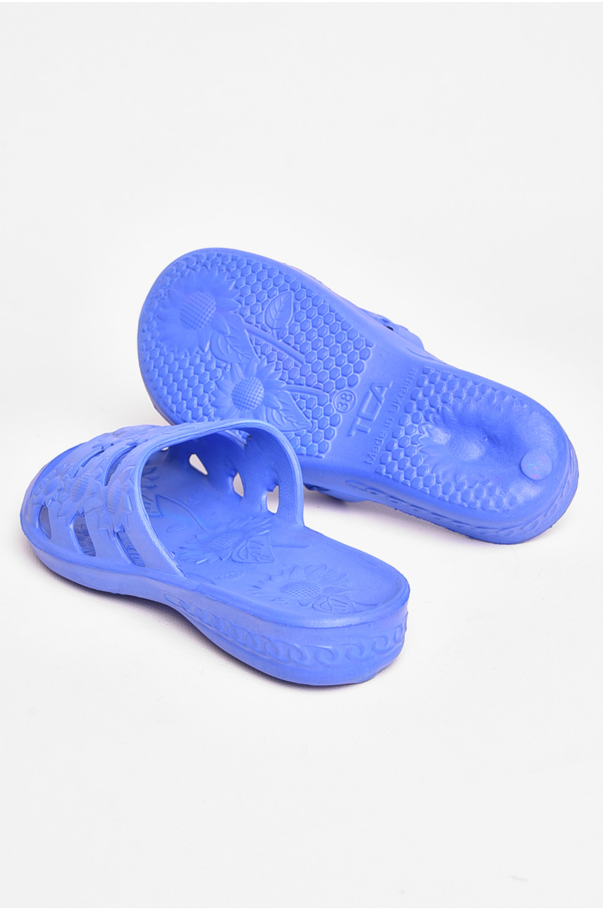 Шлепанцы пена женские синего цвета 208570