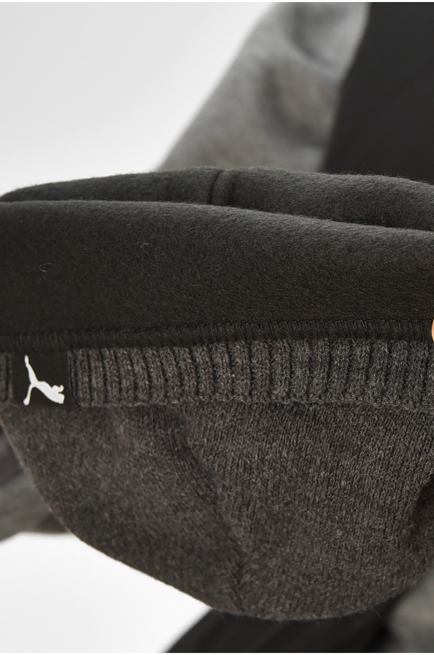 Шапка чоловіча на флісі сірого кольору 208575