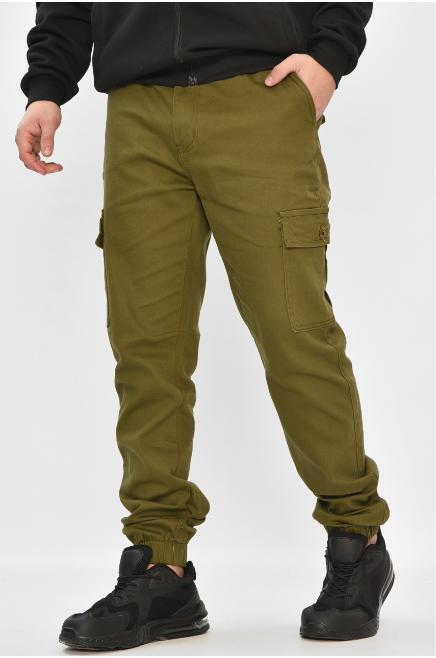 Джинсы мужские однотонные цвета хаки RT8078 208585