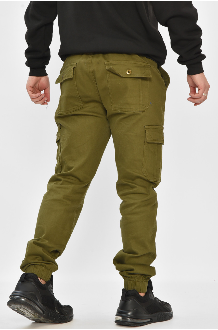 Джинсы мужские однотонные цвета хаки RT8078 208585