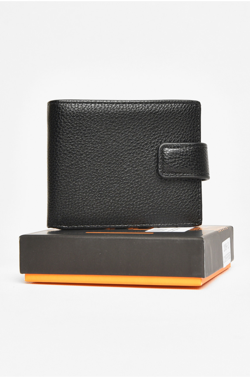 Кошелек мужской из экокожи черного цвета 209-2 208625