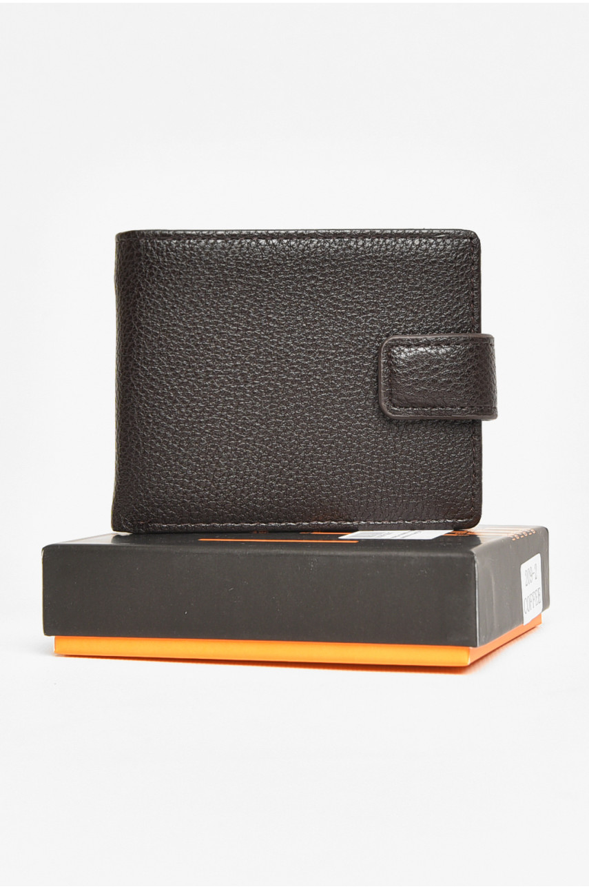 Кошелек мужской из экокожи коричневого цвета 209-2 208626