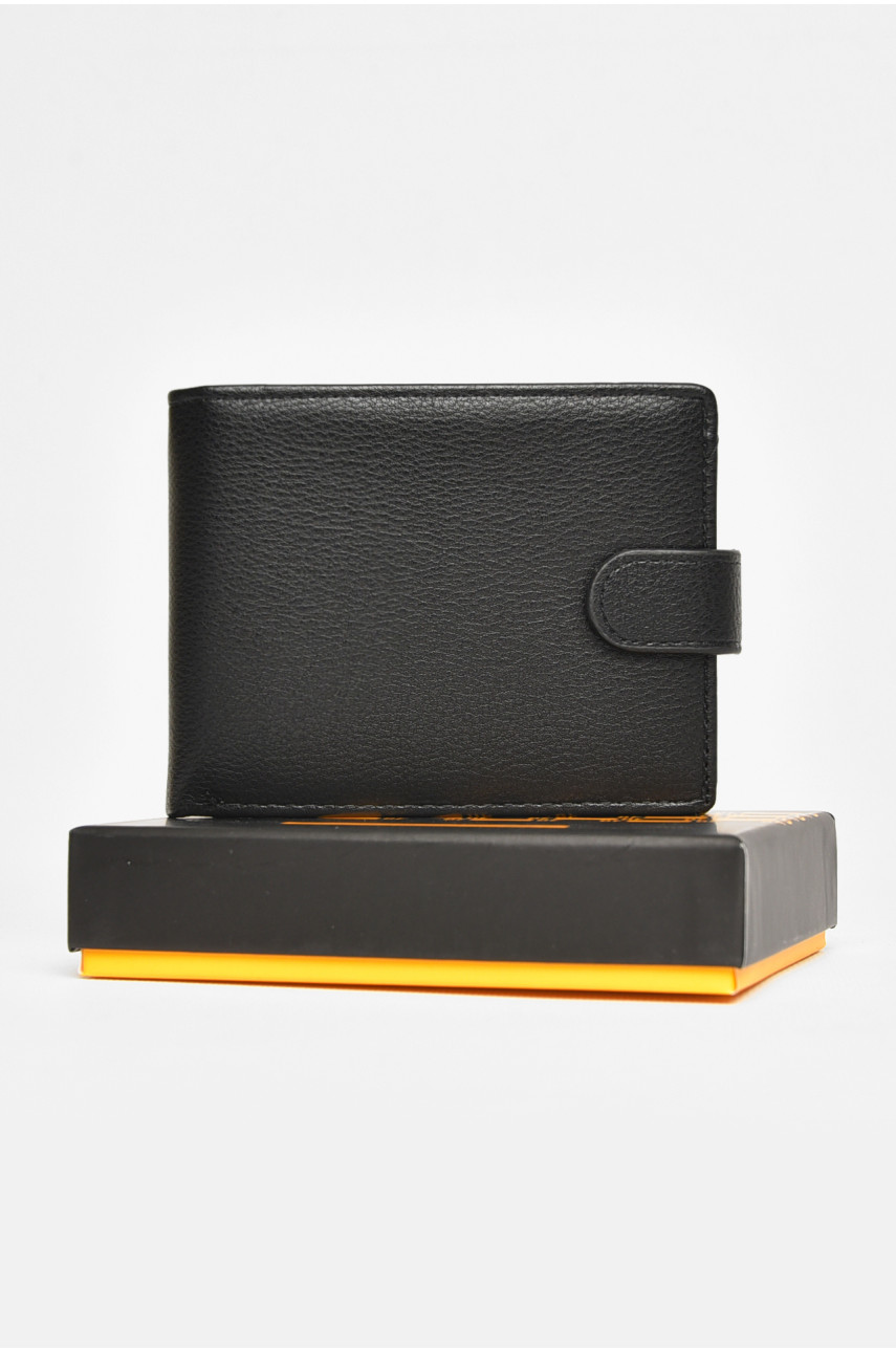 Кошелек мужской из экокожи черного цвета 538-с 208627