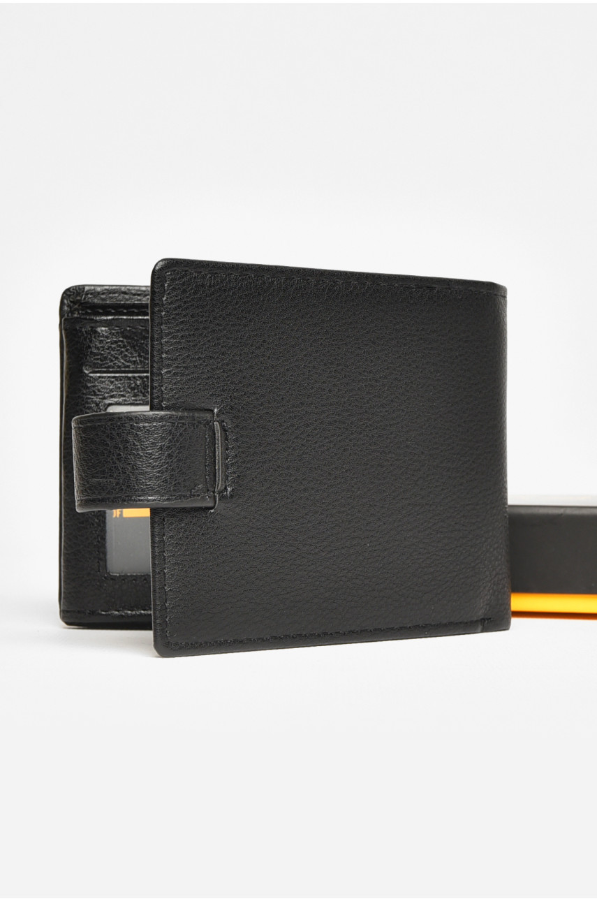 Кошелек мужской из экокожи черного цвета 538-с 208627