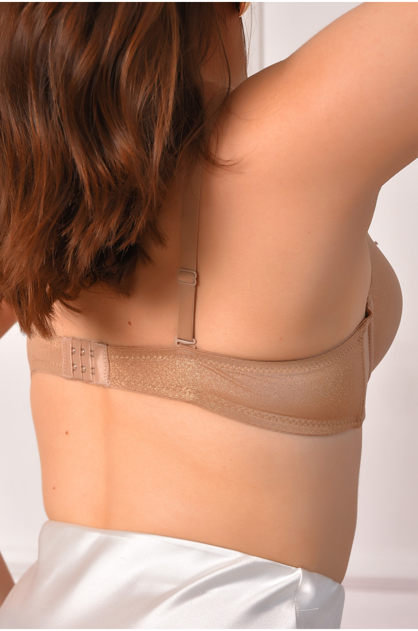 Бюстгальтер женский бежевого цвета чашка В 12963В 208652
