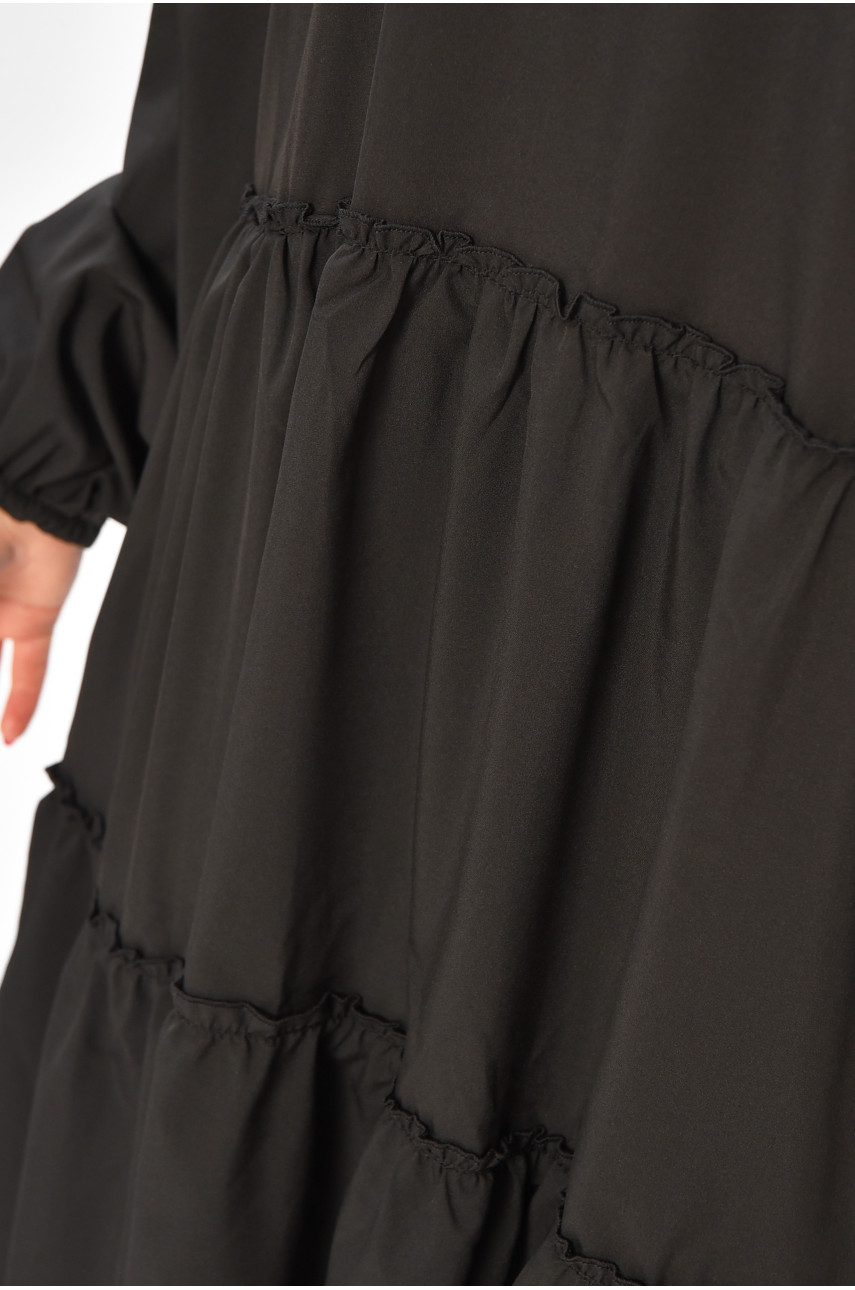 Платье женское однотонное черного цвета 8347 208707