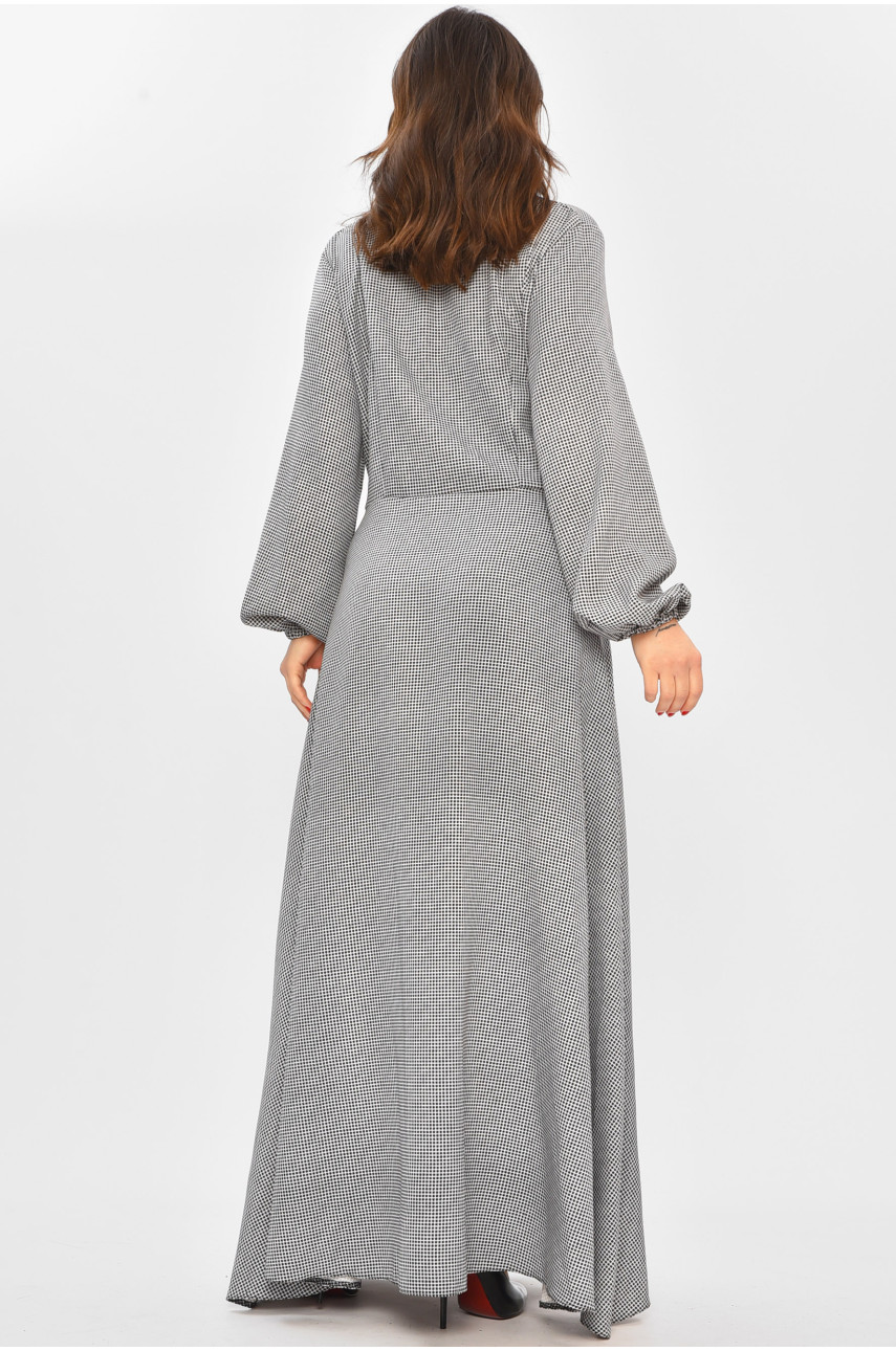 Платье женское черного цвета с принтом 208715