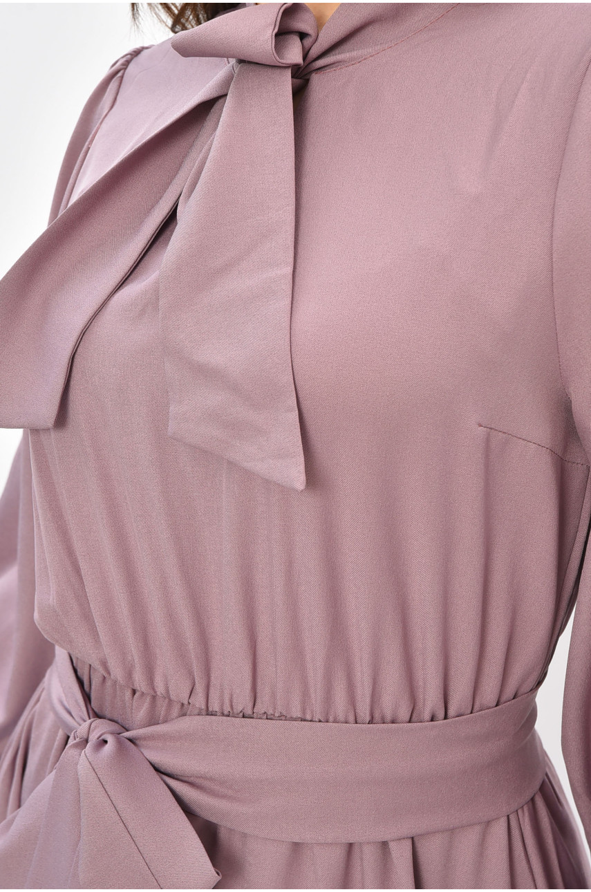 Платье женское однотонное сиреневого цвета 8446 208717