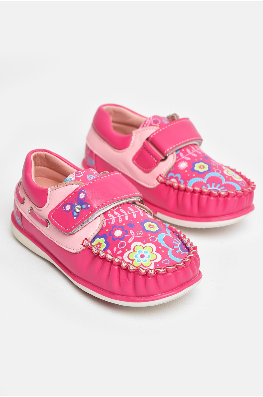 Мокасины детские для девочки розового цвета 116-5 208718