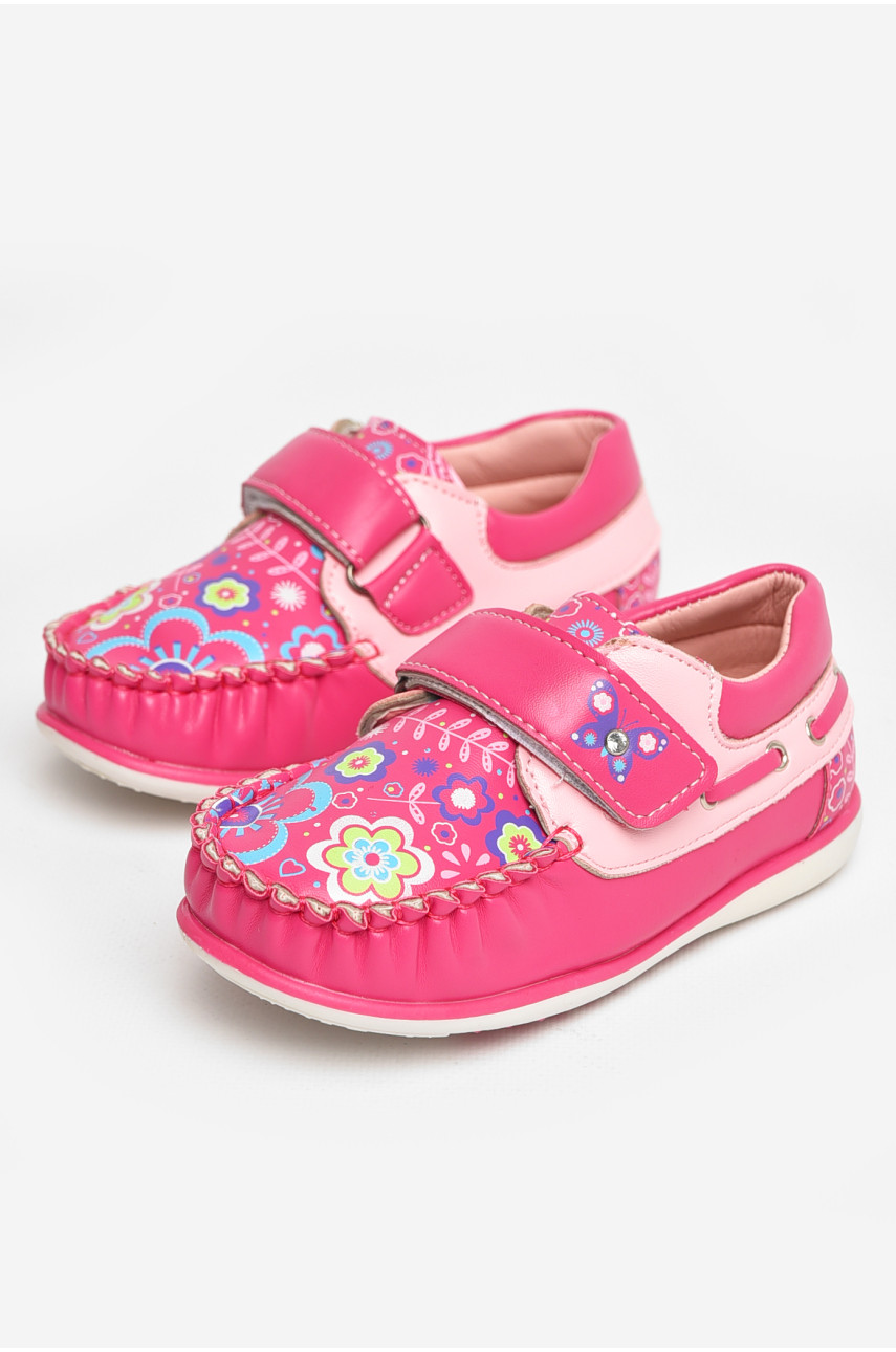 Мокасины детские для девочки розового цвета 116-5 208718