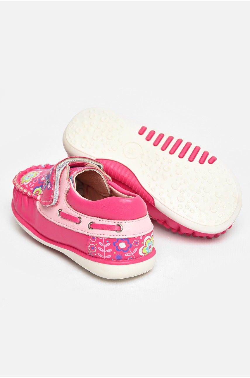 Мокасины детские для девочки розового цвета 116-5 208718