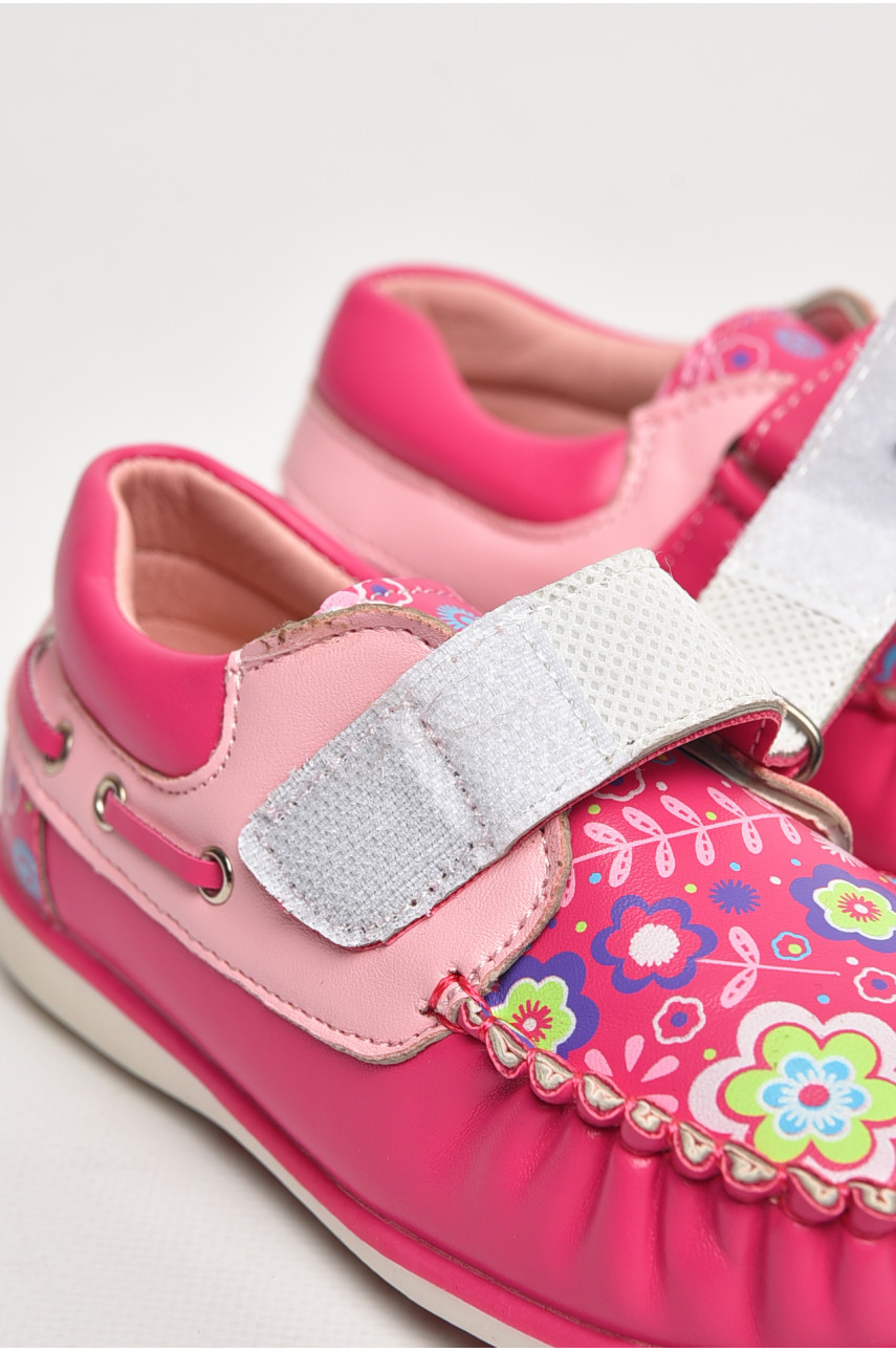 Мокасины детские для девочки розового цвета 116-5 208718