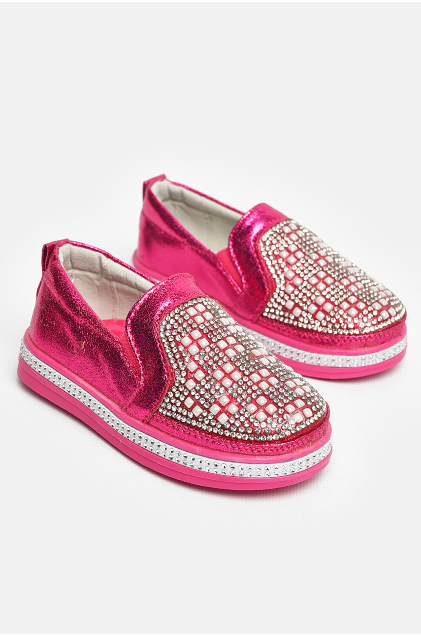 Мокасины детские для девочки розового цвета 035-5 208719