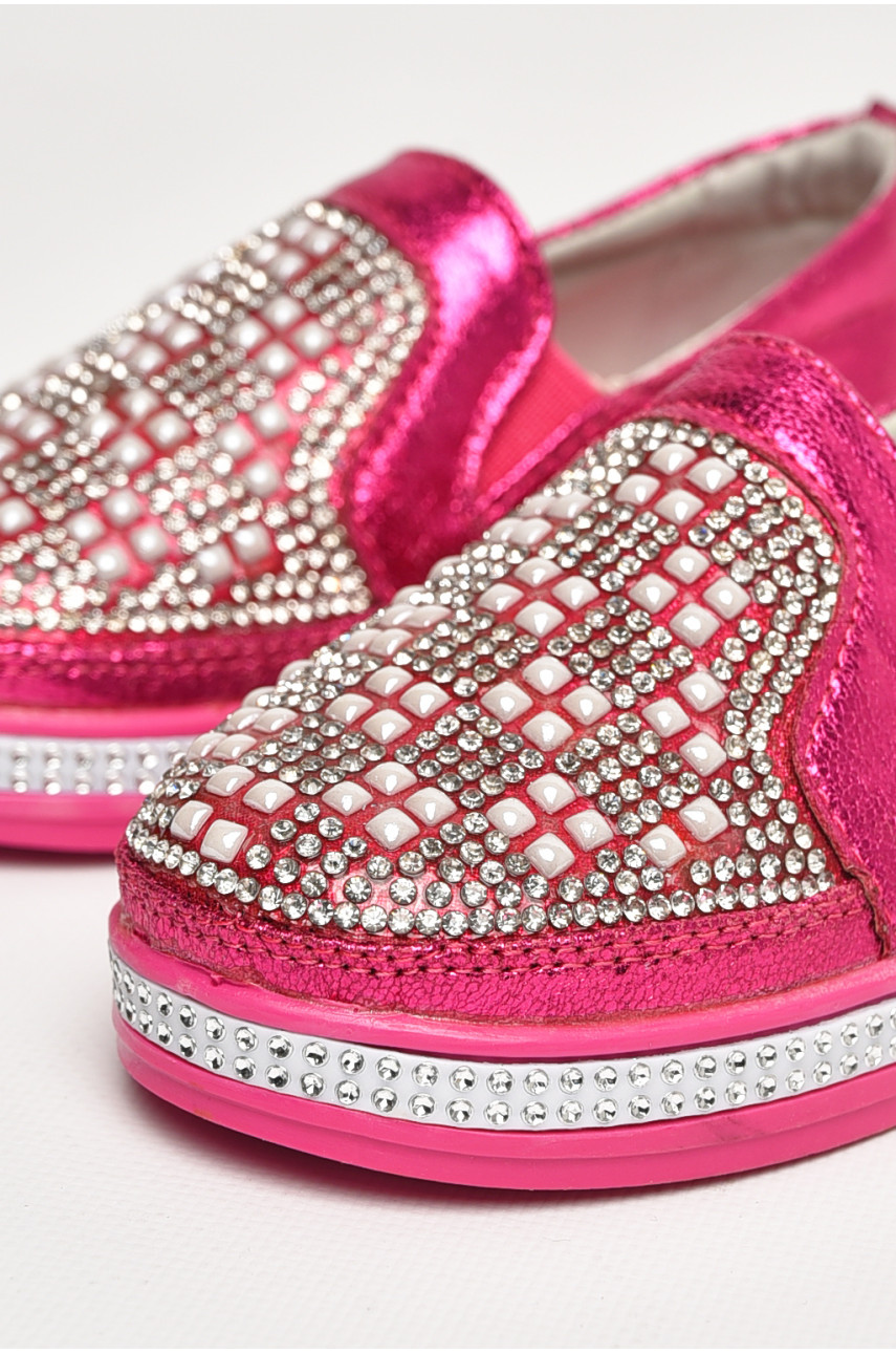 Мокасины детские для девочки розового цвета 035-5 208719