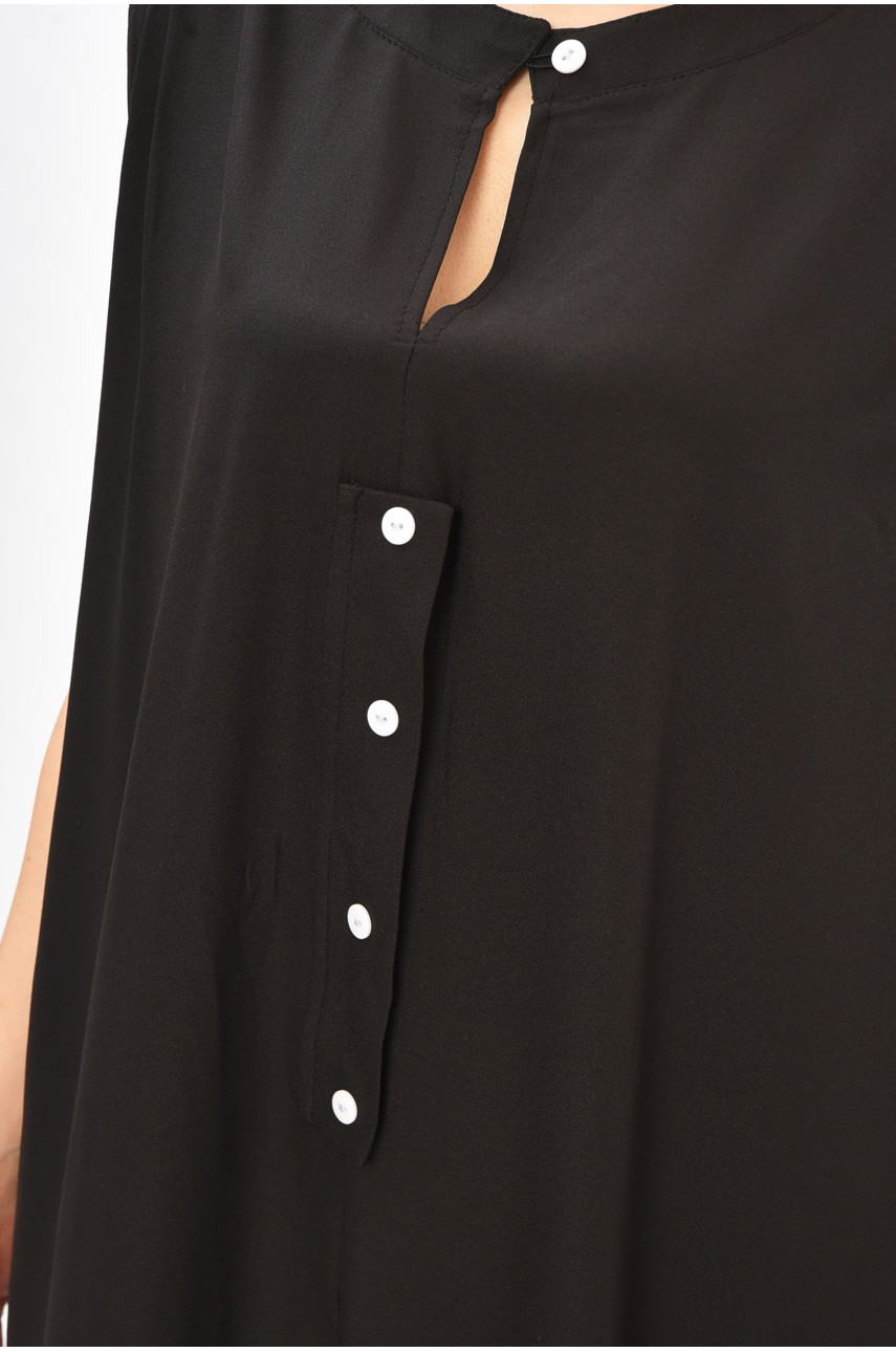 Платье женское полубатальное черного цвета 8252 208725