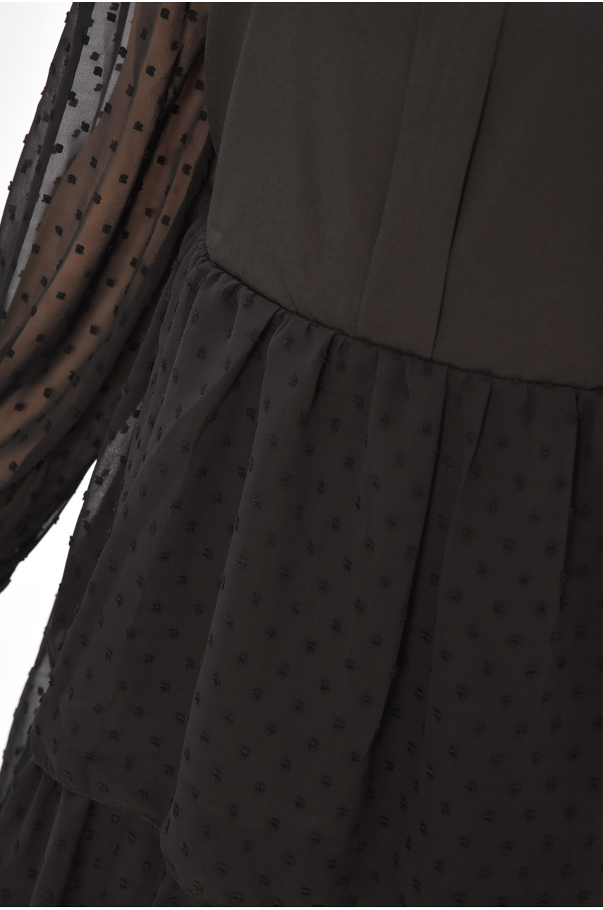 Платье женское однотонное черного цвета 8357 208729