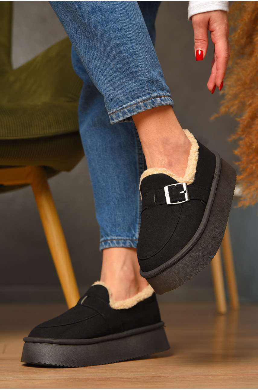 Угги женские на меху черного цвета GP18А 208741