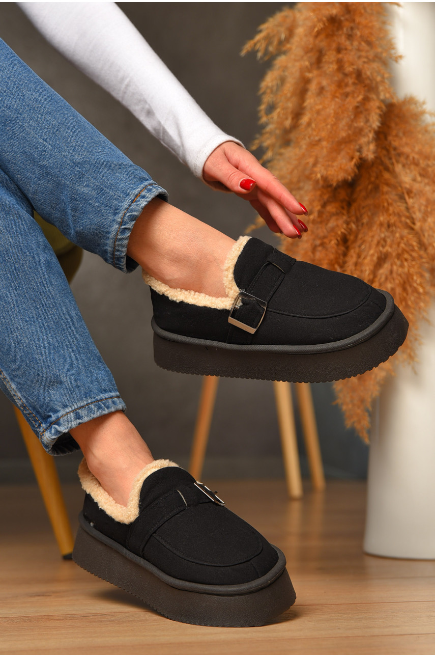 Угги женские на меху черного цвета GP18А 208741