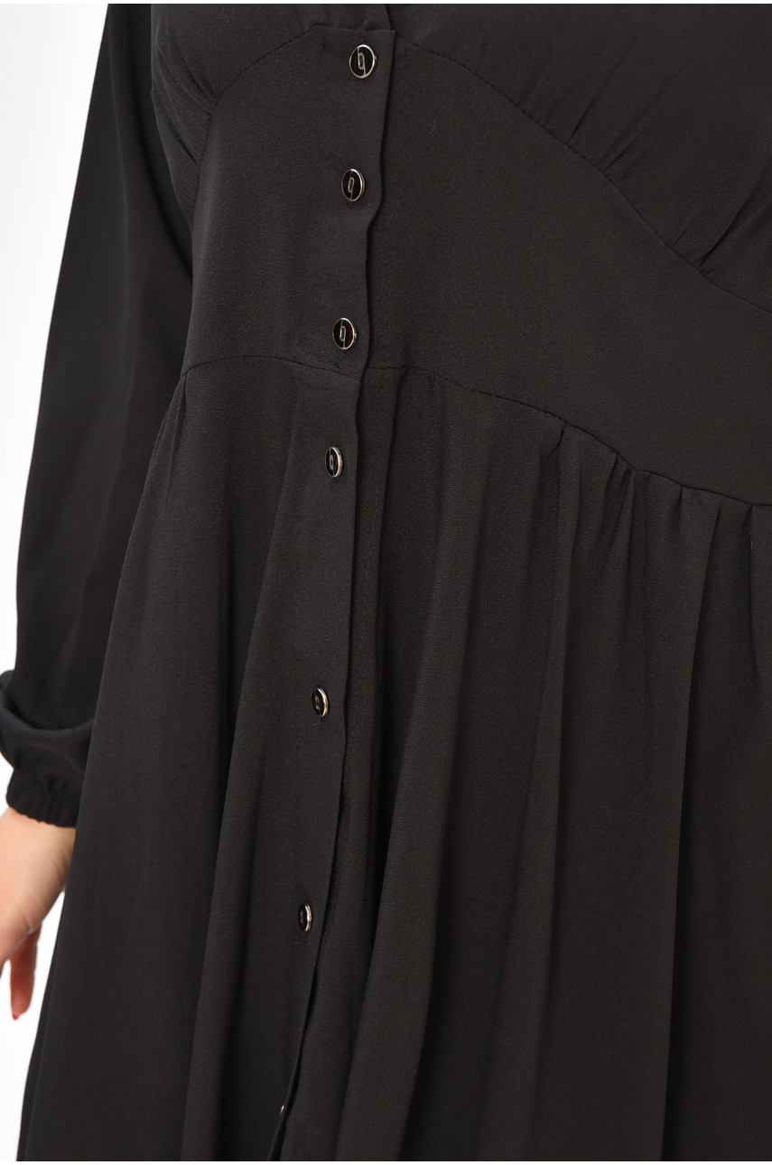 Платье женское однотонное черного цвета 8450 208742