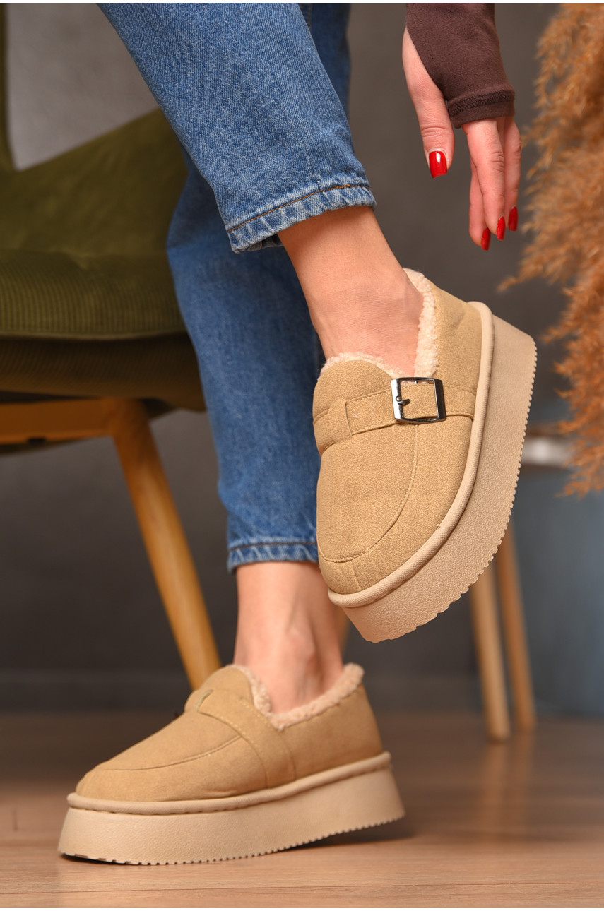 Угги женские на меху бежевого цвета GP18В 208743