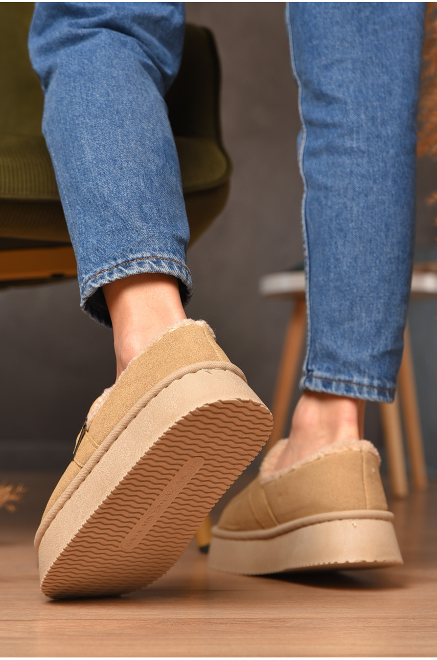 Уггі жіночі на хутрі бежевого кольору GP18В 208743