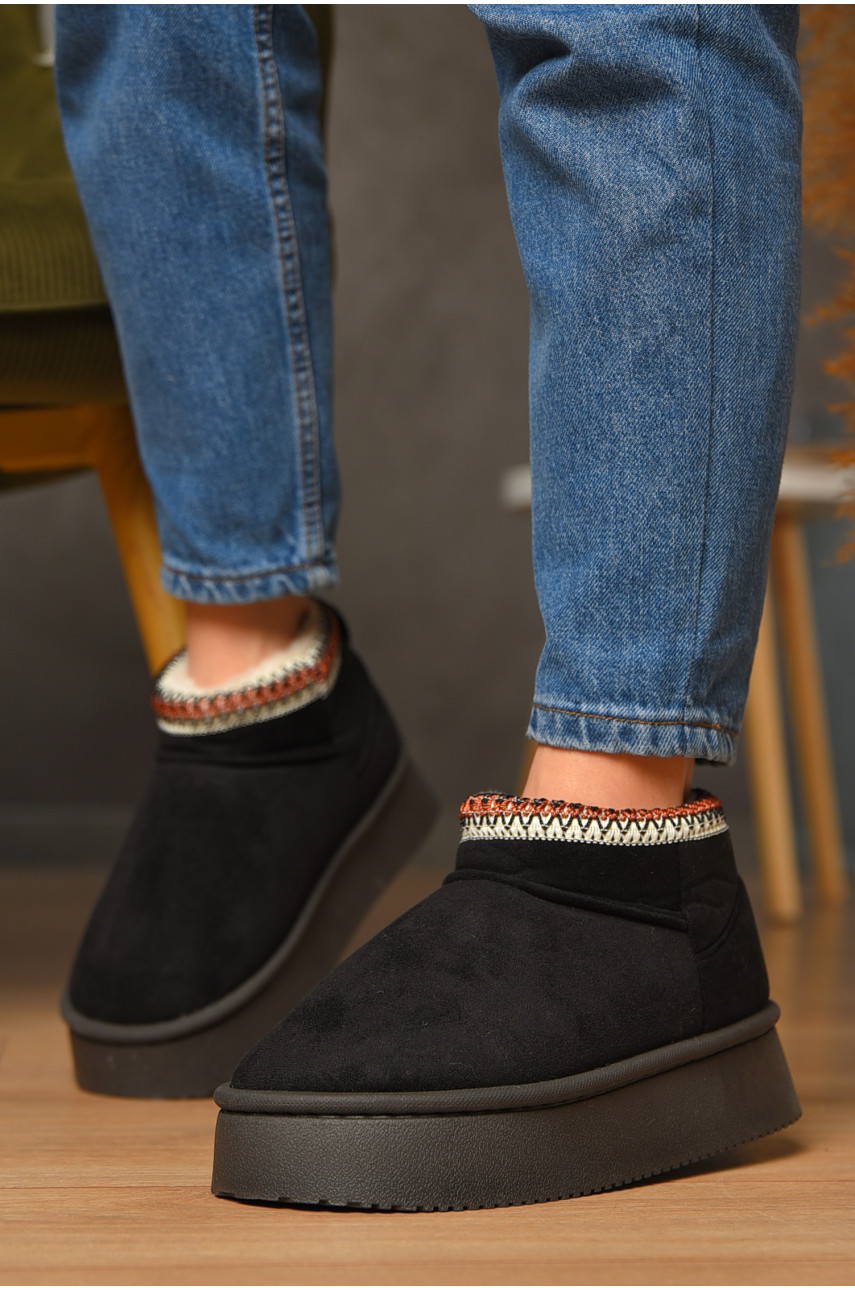 Угги женские на меху черного цвета GP19А 208745