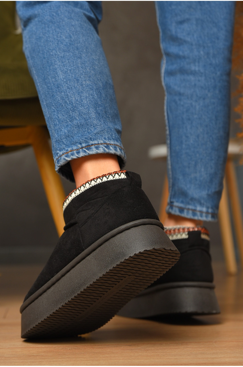 Уггі жіночі на хутрі чорного кольору GP19А 208745