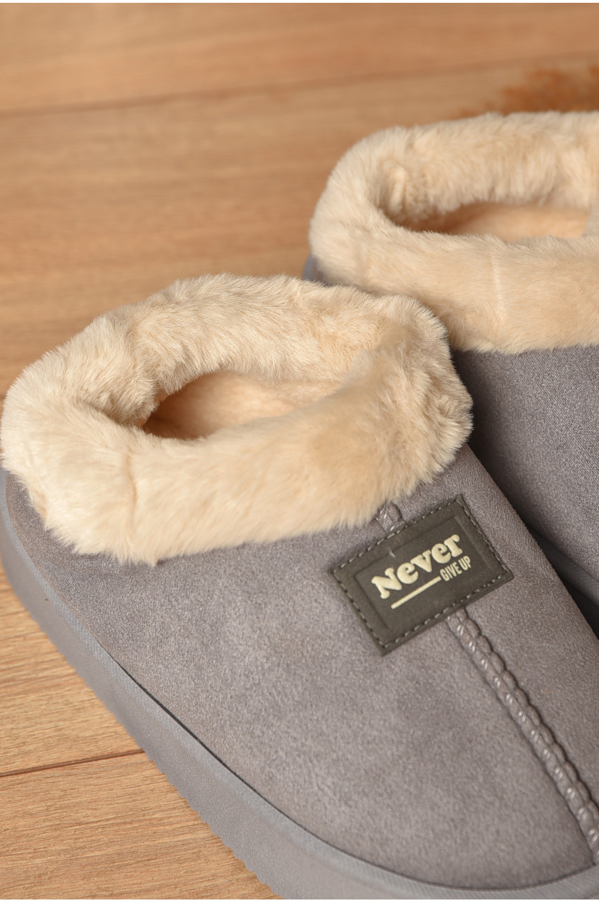 Уггі жіночі на хутрі сірого кольору GP22ВС 208748