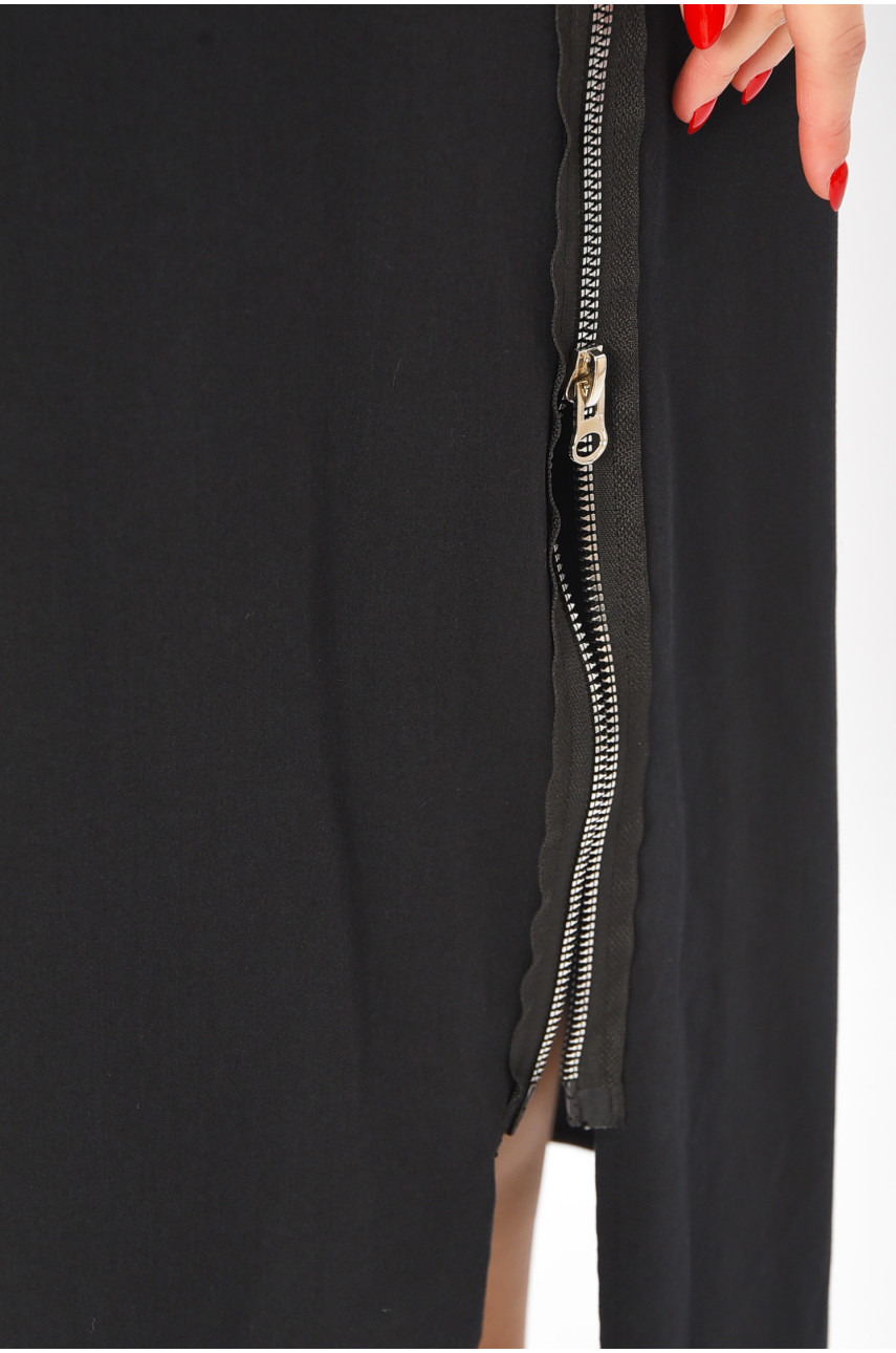 Платье женское однотонное черного цвета 208756