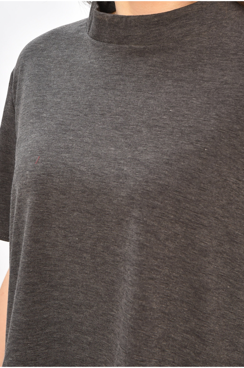 Кофта женская однотонная тёмно-серого цвета 208772