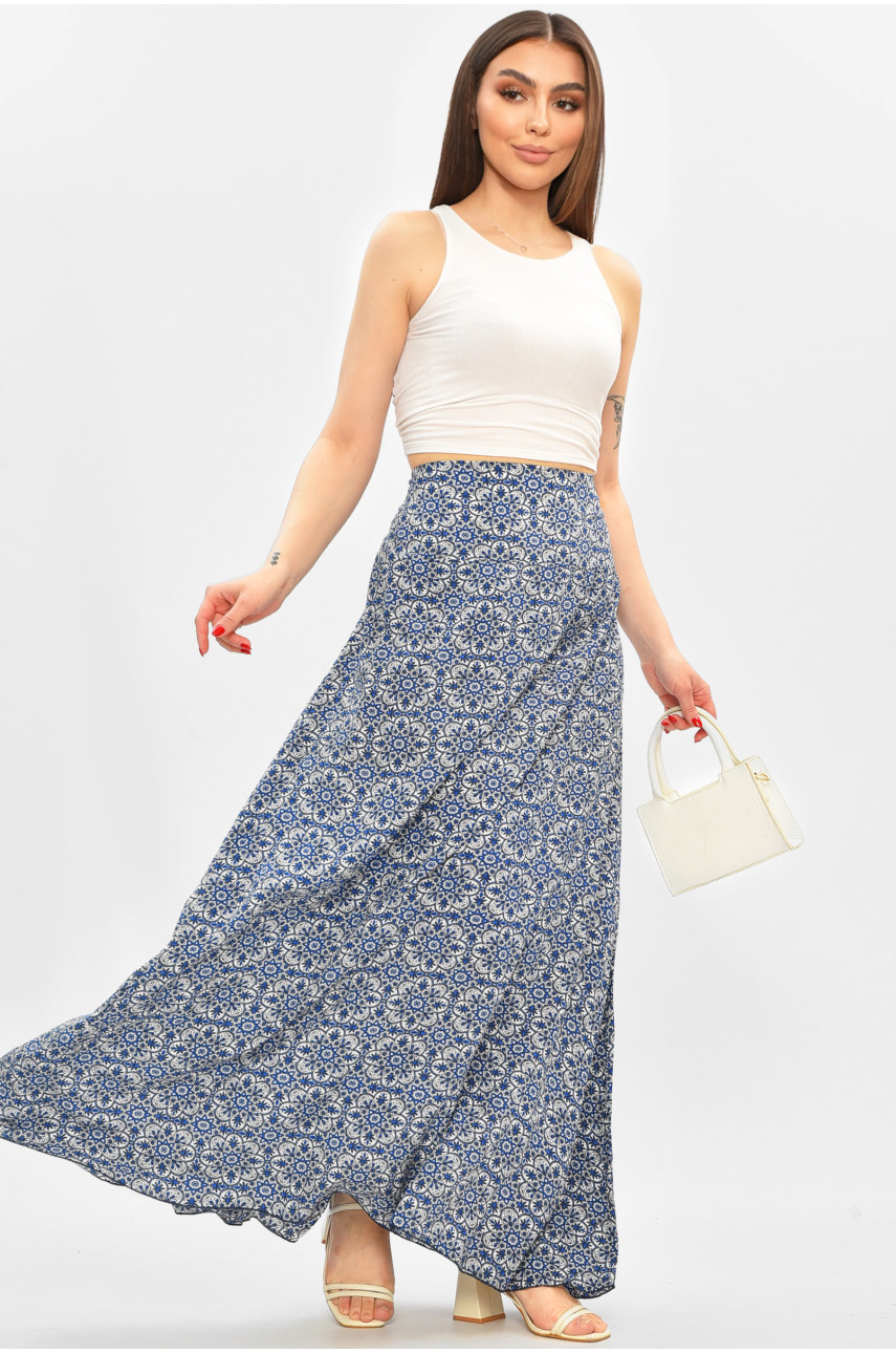 Юбка женская белого цвета с принтом 8124 208781