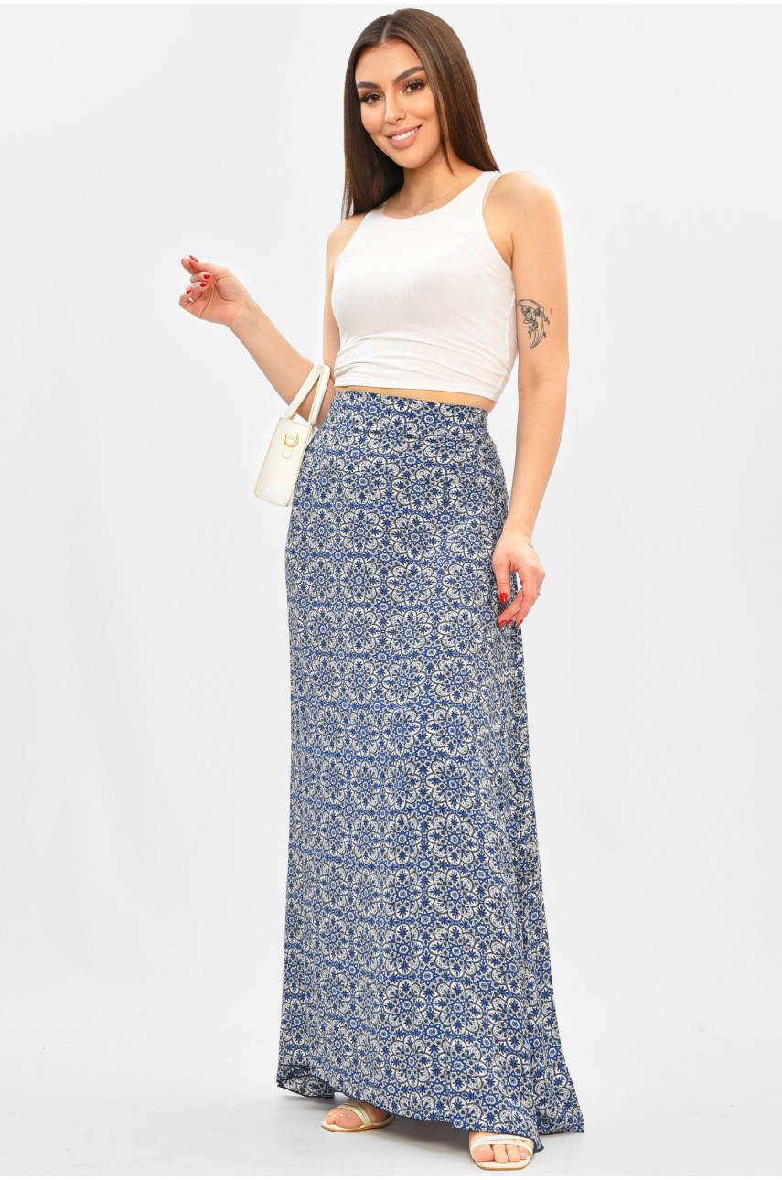 Юбка женская белого цвета с принтом 8124 208781