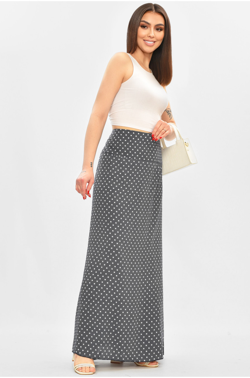 Юбка женская тёмно-синего цвета с принтом 8183 208783