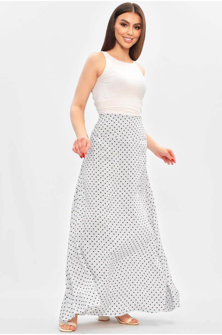 Юбка женская белого цвета с принтом 8183 208784