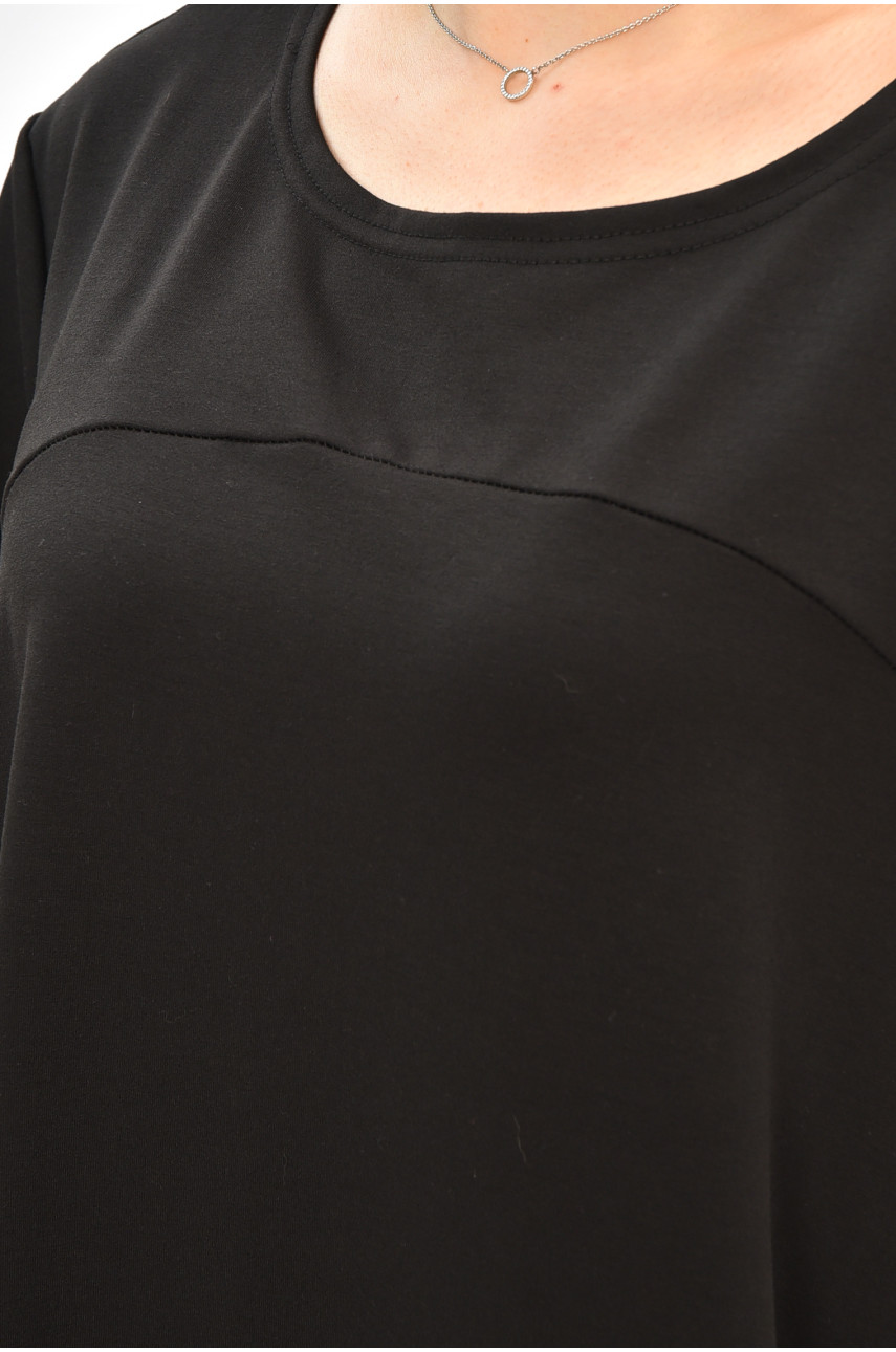 Платье женское полубатальное черного цвета 8385 208794