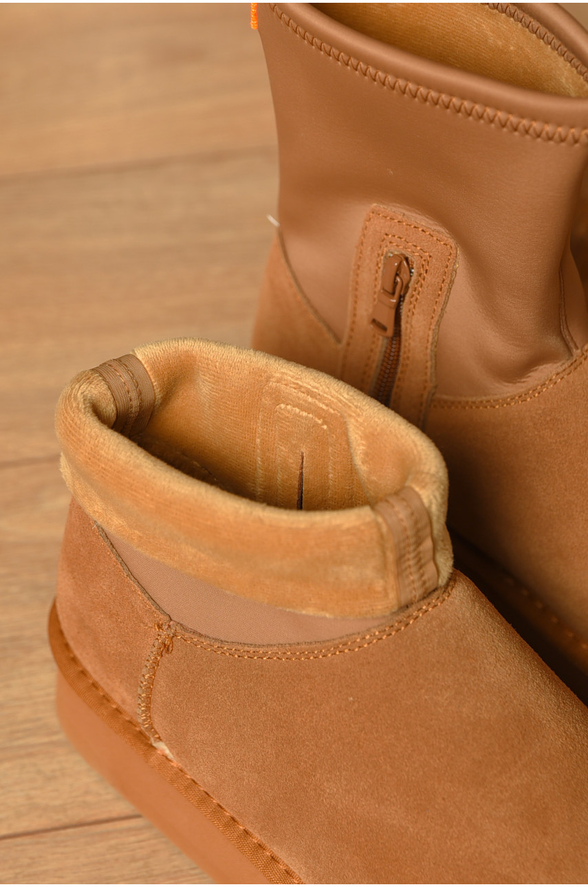 Угги женские на меху бежевого цвета 1705-20 208795