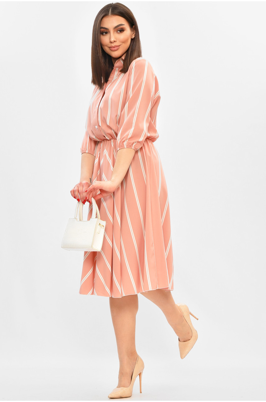 Платье женское розового цвета с принтом 8362 208798