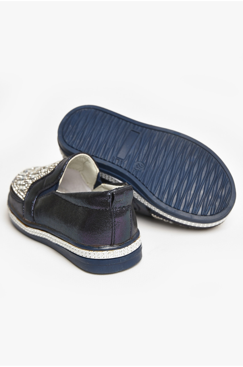 Мокасини дитячі для дівчинки темно-синього кольору 035-7 208801 Мокасини дитячі для дівчинки темно-синього кольору 035-7 208801