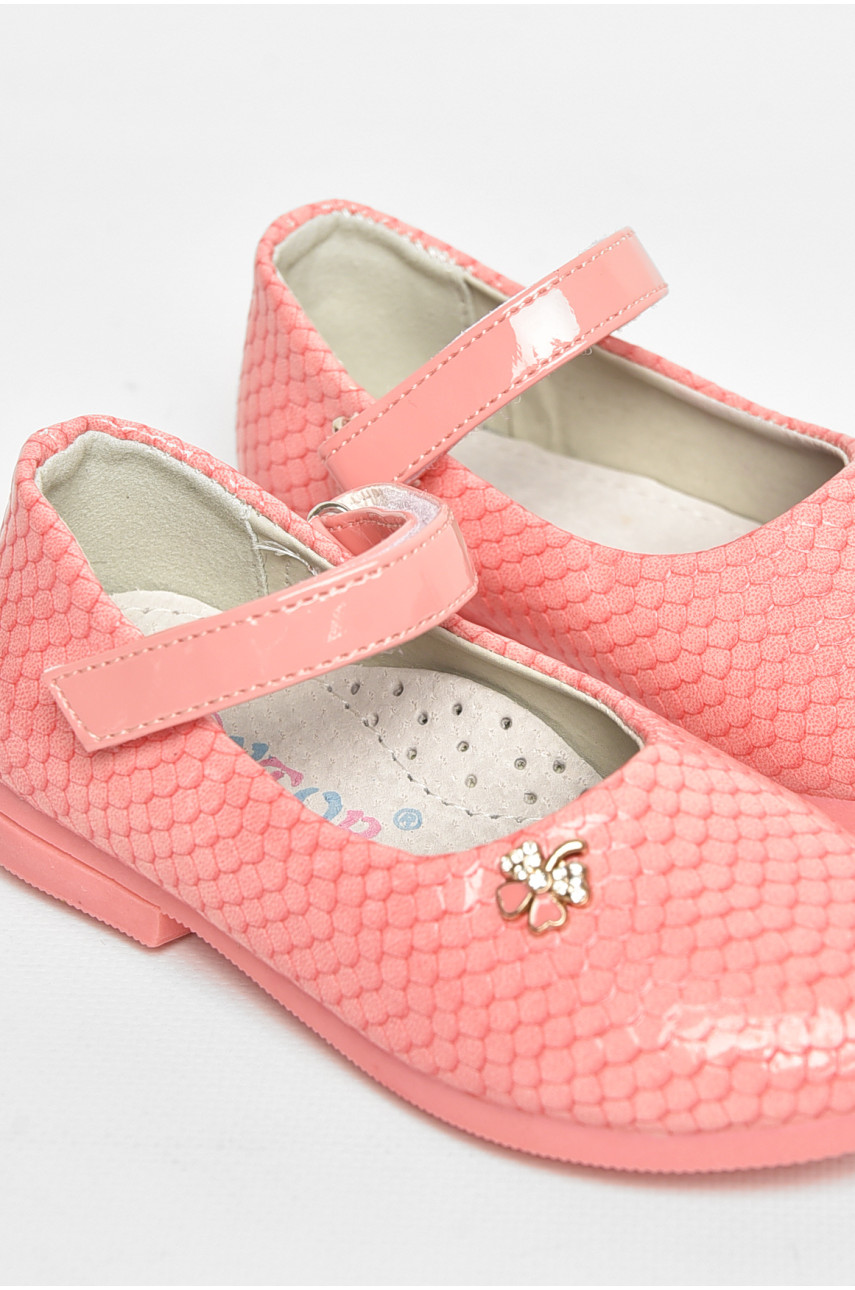 Туфли для девочки кораллового цвета 789-3 208804 Туфли для девочки кораллового цвета 789-3 208804